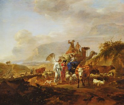 The Return of Tobias, c.1670-80 by Nicolaes Pietersz. Berchem